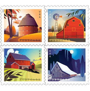 Etiquetas Adhesivas de Sellos Postales con Estampado en Relieve Ecológicas y Duraderas con Diseño de Banderas de Estados Unidos 2022, con Protección Antifalsificación para Promoción y Embalaje - Product Image 6