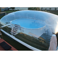 Tente gonflable transparente portative extérieure de dôme de couverture de piscine pour la piscine d'explosion de natation de l'usine de la Chine