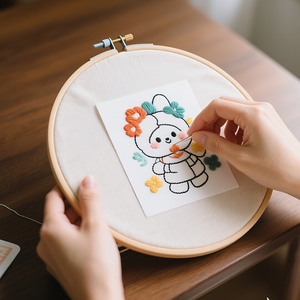 Trọng lượng nhẹ bền hòa tan ổn định tờ chuyển sticker cho thêu tay & may trên quần áo giày dự án - Product Image 2