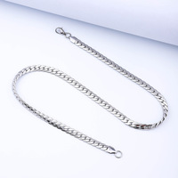 Vente en gros de collier à chaîne en acier inoxydable bijoux personnalisés pour hommes et femmes boîte serpent étanche corde torsadée vague d'eau chaîne de couleur argent
