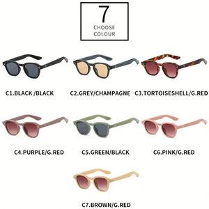 Gafas de Sol Personalizadas con Logotipo, Estilo Vintage 2025, para Hombre y Mujer, con Remaches, Marco Pequeño, Polígono, Protección UV400, Cuadradas, Estilo Punk - Product Image 6