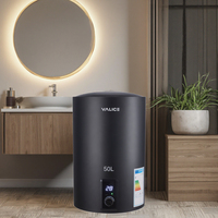Chauffe-Eau Électrique 50 Litres Prix Usine/Ballon d'Eau Chaude en Acier Inoxydable avec Affichage de la Température pour Usage Domestique