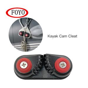 FOYO Marque En Aluminium Anodisé Noir taquet Coinceur Bateau taquets Coinceurs Matic Chaumard Marin Voile <span class=keywords><strong>Voilier</strong></span> Canoë Kayak Dériveur - Product Image 3