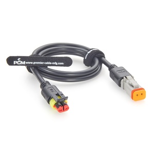 كابل توصيل محول ثنائي الاتجاه من نوع Deutsch DT06-2S إلى TE AMP Superseal 282080-1، مقاس 16AWG، مقاوم للماء، للاستخدام في السيارات والآلات. - Product Image 3