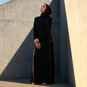 Vestido Abaya Elegante de Poliéster con Lentejuelas Personalizado de Lujo para Mujeres Musulmanas, para Fiestas, Eventos Nocturnos - Product Image 3