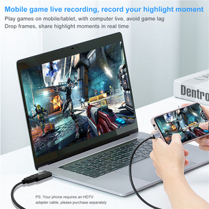 Carte de capture vidéo HDMI 4K USB 3.0 1080P 60Fps, carte de capture USB 2.0 pour streaming <span class=keywords><strong>VHS</strong></span>, boîte d'enregistrement pour PS4, jeux <span class=keywords><strong>DVD</strong></span> - Product Image 4