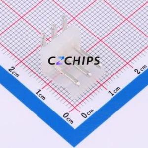 3.96-3AW Wire-to-Board Pin Header Bent Lead Through Hole,P=3.96mm Connector 1x3P 3.96mm Right Angle Insert 3P - Product Image 1