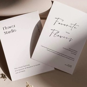 Tarjetas de Felicitación Impresas Plegables por la Mitad, Cartas de Agradecimiento Creativas, Tarjetas de Elogio Postventa e Invitaciones de Boda - Product Image 2