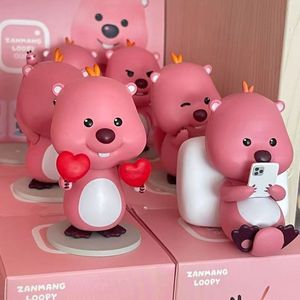 Nouveautés : Ensemble de six jouets en PVC mignons et de qualité supérieure, motif dessin animé, avec base souple et design artisanal. - Product Image 3
