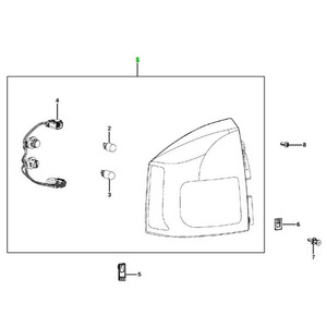Luz Trasera para Jeep Compass 2014-2017 5272927AB 5272926AB Tipo de Bombilla - Product Image 5
