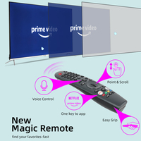 Téléviseur intelligent Webos avec commande vocale et télécommande magique Air Mouse, téléviseur LED