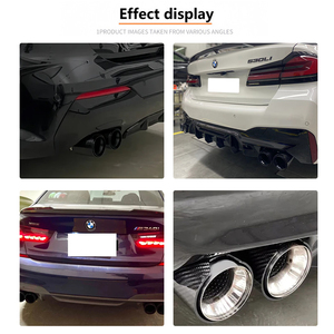 Dex Auto Uitlaat Tip Voor Bmw 5 Serie G30 G31 G 38 <span class=keywords><strong>M</strong></span> Power 4 Outlet Hoge Kwaliteit Koolstofvezel Ss304 Uitlaatdemper Uitlaatpijp Uitlaat - Product Image 2