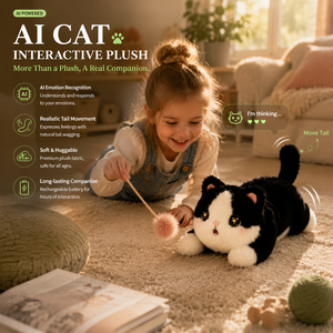 Educational Focus AI interactive <b>Cat</b> <b>plush</b> toy talking <b>plush</b> toys 60 multi languages <b>plush</b> for baby - Product Image 4