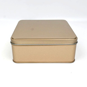 Custom Square Separate Lid <b>Metal</b> Tin <b>Box</b>, Multi‑solid Color Food Grade Tin For Cookie Candy Gift Accessory Storage Packing - Product Image 2