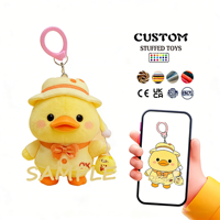 Porte-clés en peluche Corgi jaune brodé sur mesure de haute qualité, vente directe d'usine, production OEM/ODM, porte-clés en peluche personnalisé