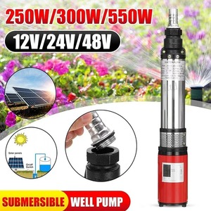 Pompa Submersible Baja Tahan Karat 12V/24V/48V Daya Angkat Tinggi 55m Pompa Sumur Dalam Sekrup DC untuk Kebun Rumah Irigasi Pertanian Tenaga Surya - Product Image 1
