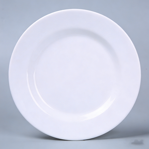Assiettes à dîner en céramique blanches en gros |   Assiettes <span class=keywords><strong>de</strong></span> restaurant en <span class=keywords><strong>porcelaine</strong></span> avec logo personnalisé |   Vaisselle en gros à prix abordable pour hôtels et traiteurs - Product Image 3