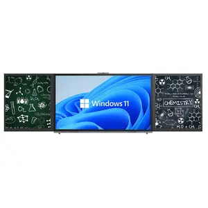 Wetol Children training education intelligent touch push pull interactive digital display nano blackboard with embedded