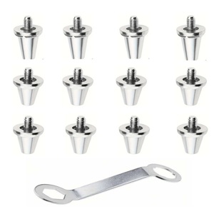 Clous <span class=keywords><strong>de</strong></span> football en aluminium SG personnalisés, 11 mm, 13 mm, en métal, pour chaussures <span class=keywords><strong>de</strong></span> football, tous types, moulés par procédé <span class=keywords><strong>de</strong></span> dessin - Product Image 2