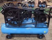 Compresseur d'air portable à piston refroidi par air SAYI V2155T avec moteur 22KW, double étage, 12,5 bars, 300L, 103 CFM, double réservoir en fonte