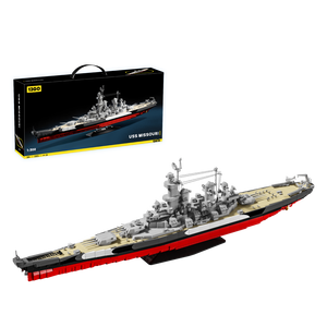 98007 Maquette de porte-avions de guerre USS <span class=keywords><strong>Missouri</strong></span> de la Seconde Guerre mondiale, blocs de construction en plastique ABS à structure multicouche - Product Image 6