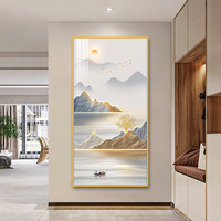 Quadri e Decorazioni Murali, Stampa su Tela Lucida con Stampa UV, Arte Murale Paesaggistica, Scenari per Ingresso, Corridoio Moderno in Cristallo