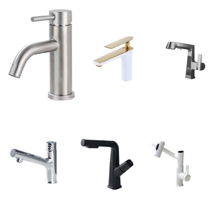 Grifo <span class=keywords><strong>de</strong></span> Lavabo <span class=keywords><strong>de</strong></span> Acero Inoxidable 304 <span class=keywords><strong>de</strong></span> Alta Calidad para Baño, Montaje en Cubierta - Product Image 1