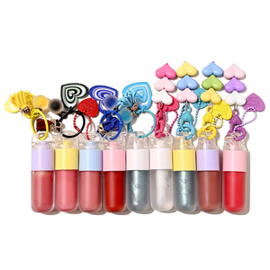MLM Vegan Cosmetics Vendor <b>Lip</b> Oil Makeup Plumper Pendant Keychain Decoration Private Label Glossy Shimmer Glitter Long Lasting - Product Image 5