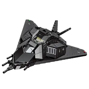군사 전투기 빌딩 블록, 높은 난이도 조립, 소년 시리즈 퍼즐 장난감 1000 + PC의 뜨거운 판매 큰 재고