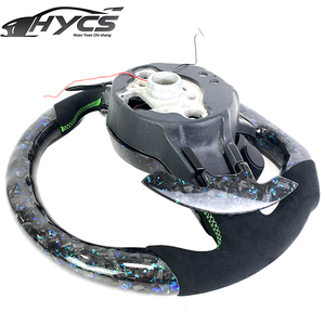 Affichage LED personnalisé Volant en fibre de carbone forgé pour <span class=keywords><strong>Volkswagen</strong></span> Golf MK7 MK8 Golf 8 Golf 7 GTI Scirocco <span class=keywords><strong>Polo</strong></span> GTS <span class=keywords><strong>R</strong></span> <span class=keywords><strong>Line</strong></span> - Product Image 3