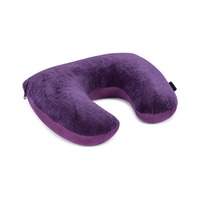 Oreiller de voyage en forme de U en peluche douce 2-en-1 avec billes de polystyrène personnalisable antistatique multifonctionnel avec logo personnalisé