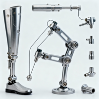 Pièces de robot de service d'usinage CNC aide à la mobilité des articulations des jambes fournisseur personnalisé dispositifs médicaux commerciaux pièces d'articulation des membres artificiels