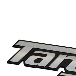 Sortie d'usine 3D métal lettre soulevé autocollants en aluminium brossé personnalisé autocollant d'étiquette de logo - Product Image 4