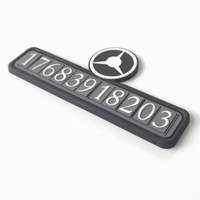 Plaque de numéro de téléphone personnalisée pour voiture avec adhésif 3M, antidérapante, durable, étanche, pour volant, bureau, stationnement, affichage de contact