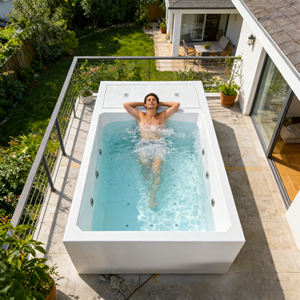 Piscina de fibra de vidrio para adultos, piscina elevada para exteriores, piscina grande, piscinas infinitas, piscina en stock, piscina de natación, spa, piscina exterior - Product Image 1