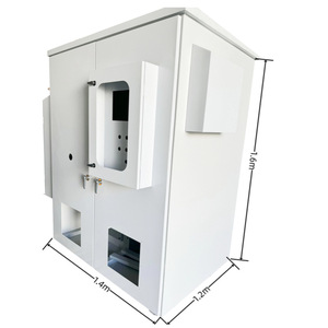 Power Distribution Cabinet 1.4m x 1.2m x 1.6m Custom Machined Cold Rolled Steel Baking Paint Surface Treatment - Product Image 1