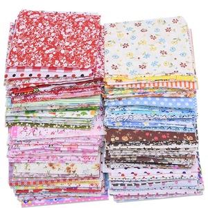 50 Piezas de Tela de Algodón 100%, 10x10 cm, con Estampado de Flores y Puntos, para Manualidades, Muñecas <span class=keywords><strong>Tilda</strong></span>, Costura y Accesorios - Product Image 3