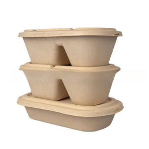 Kotak Kertas Kraft Ramah Lingkungan dari Bahan Daur Ulang untuk Kemasan Salad, Buah, Sushi, dan Makanan Bawa Pulang, Dilengkapi Tutup, Kapasitas 620ml 770ml, dari Pemasok Cina - Product Image 6