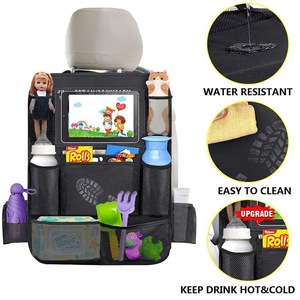 <b>Car</b> Seat Back Organizer Oxford Cloth Multi Functional Storage Bag For Rear Seats With Handle General Use - Product Image 4