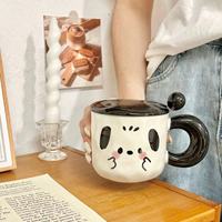 Mignon personnage de dessin animé en céramique tasses sûr Anime tasse Couple café petit déjeuner tasse pour la maison fête école utilisation