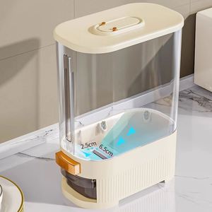 Boîte de rangement en plastique de qualité alimentaire, anti-insectes, résistante à l'humidité, conteneur scellé pour farine et riz, emballage cadeau - Product Image 3