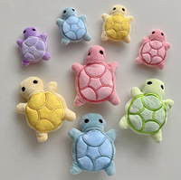 Anoeo Porte-clés mignon en forme de tortue, jouets en peluche, tortues de dessin animé, poupées douces, animaux écologiques, petit pendentif, ornements de sac, décoration