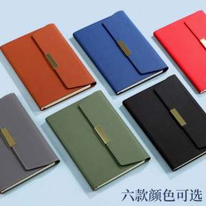 สมุดบันทึกปกหนังดีไซน์ทันสมัย ทนทาน ปี 2025 พร้อมกล่องของขวัญธุรกิจ ปากกา และกระเป๋า - Product Image 3