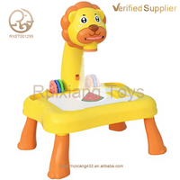 Tableau de dessin multifonctionnel personnalisé pour enfants, table d'apprentissage de la projection pour l'éveil et l'éducation précoce, jouet électrique
