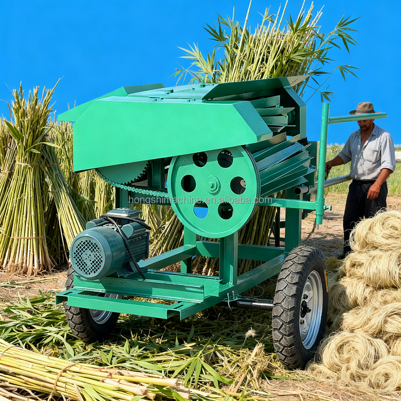 Farm Hemp Fiber Processing Machine Industrial