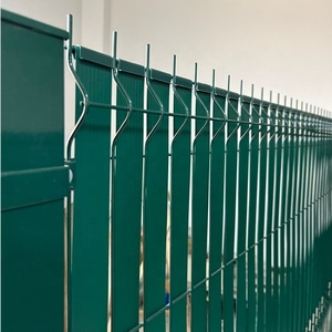 Marco de hierro a prueba de agua 3D Curved Nature Screen Fence Square Plastic Slat Privacy Trills Wire Gate - Product Image 6