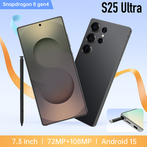 Hot bán S25 siêu 7 inch 16GB + 1TB <span class=keywords><strong>Android</strong></span> 5 gam điện thoại thông minh với màn hình hiển thị đầy đủ và 120Hz LED LTE kết nối giao diện tiếng Anh - Product Image 4