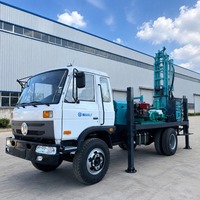 Foreuse hydraulique diesel montée sur camion pour le forage de puits d'eau