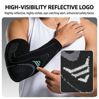 Manchon de compression tricoté pour bras, long, à pression graduée, antidérapant, élastique, pour le soutien et la protection des bras pendant l'entraînement et la récupération