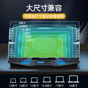 Enfriador para portátiles Core iChill K5, 360x255mm, 5 ventiladores, almohadilla de refrigeración con LED azul para portátiles y ultrabooks - Product Image 4